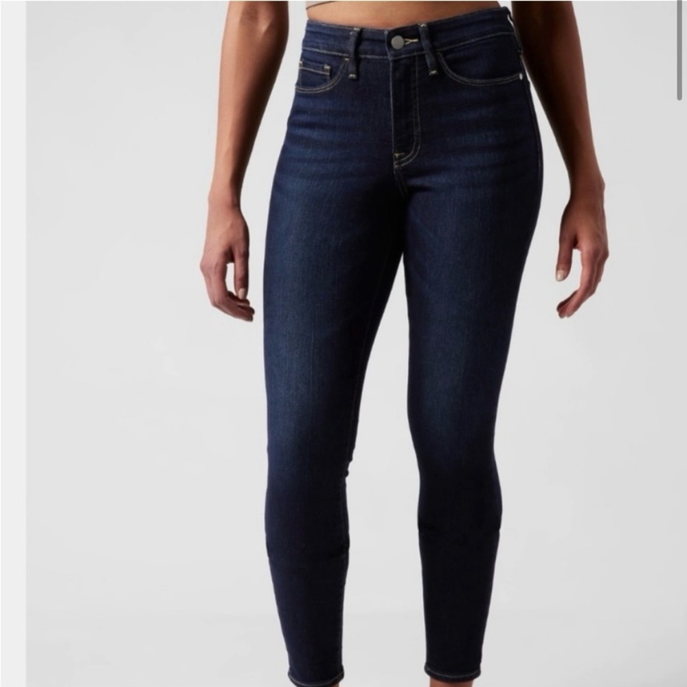 Athleta Sculptek Ultra Skinny Midnight Jean- size 12